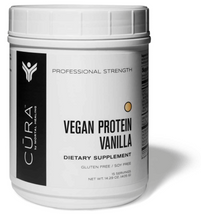Load image into Gallery viewer, Cūra Vegan Protein Vanilla Dietary Supplement (15 servings)